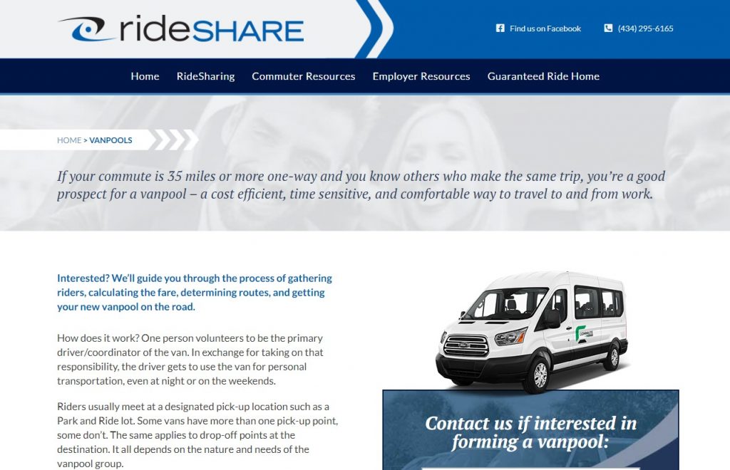 RideShare Vanpools