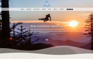 Snowshoe Highlands Ride Center website